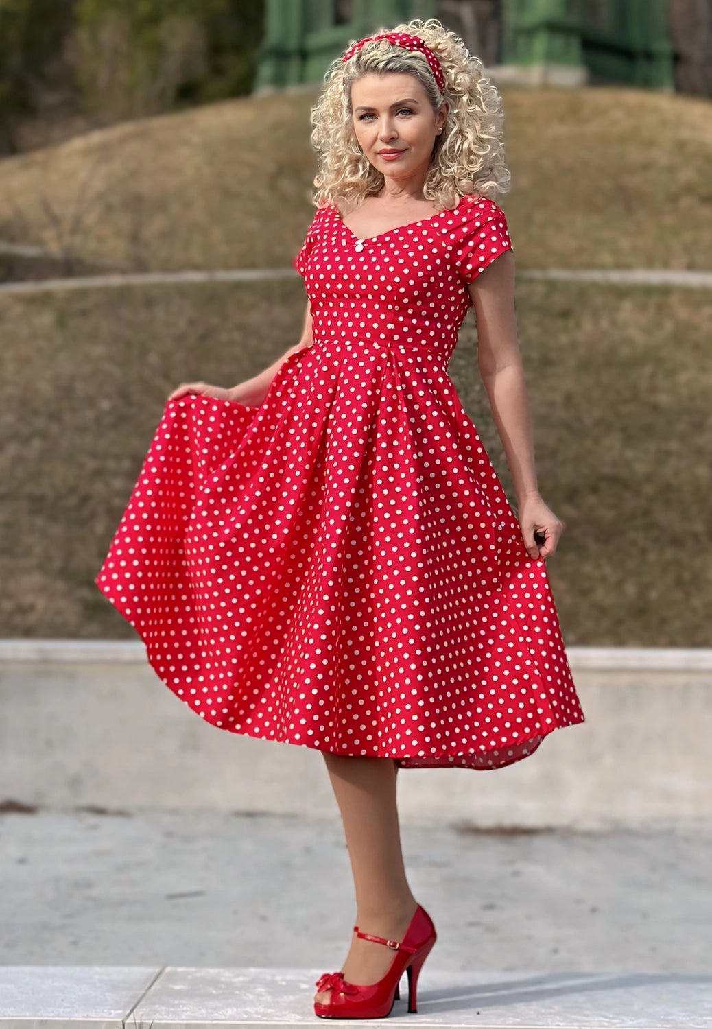 Vestido de Chá Vermelho