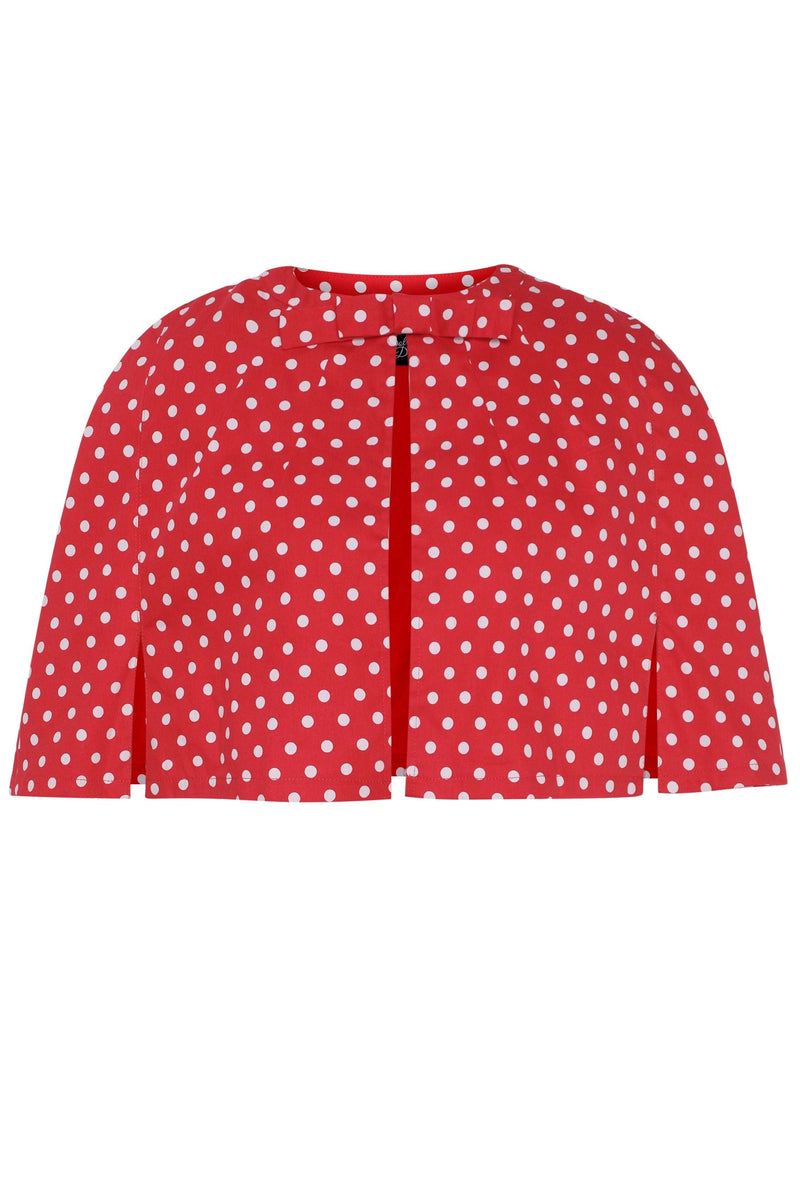 Capa Sabrina Polka Vermelho