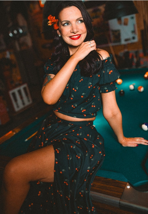 Top e saia Cortado «Cherry»