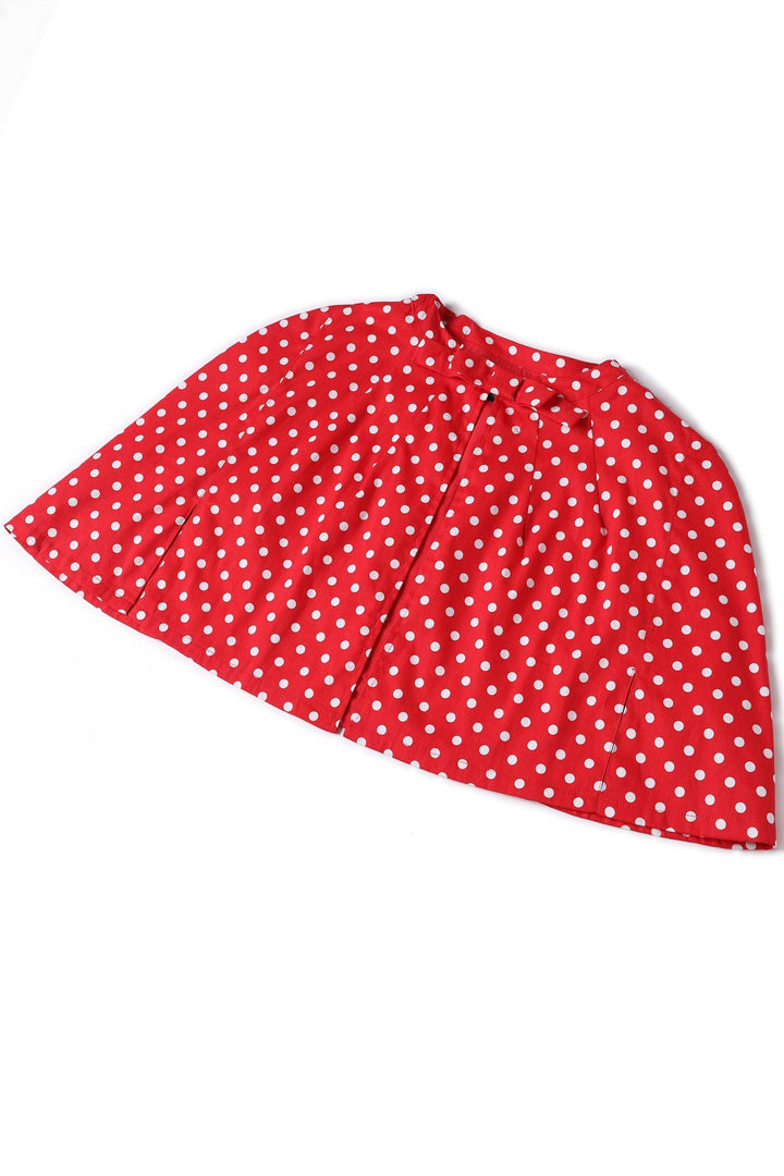 Capa Sabrina Polka Vermelho