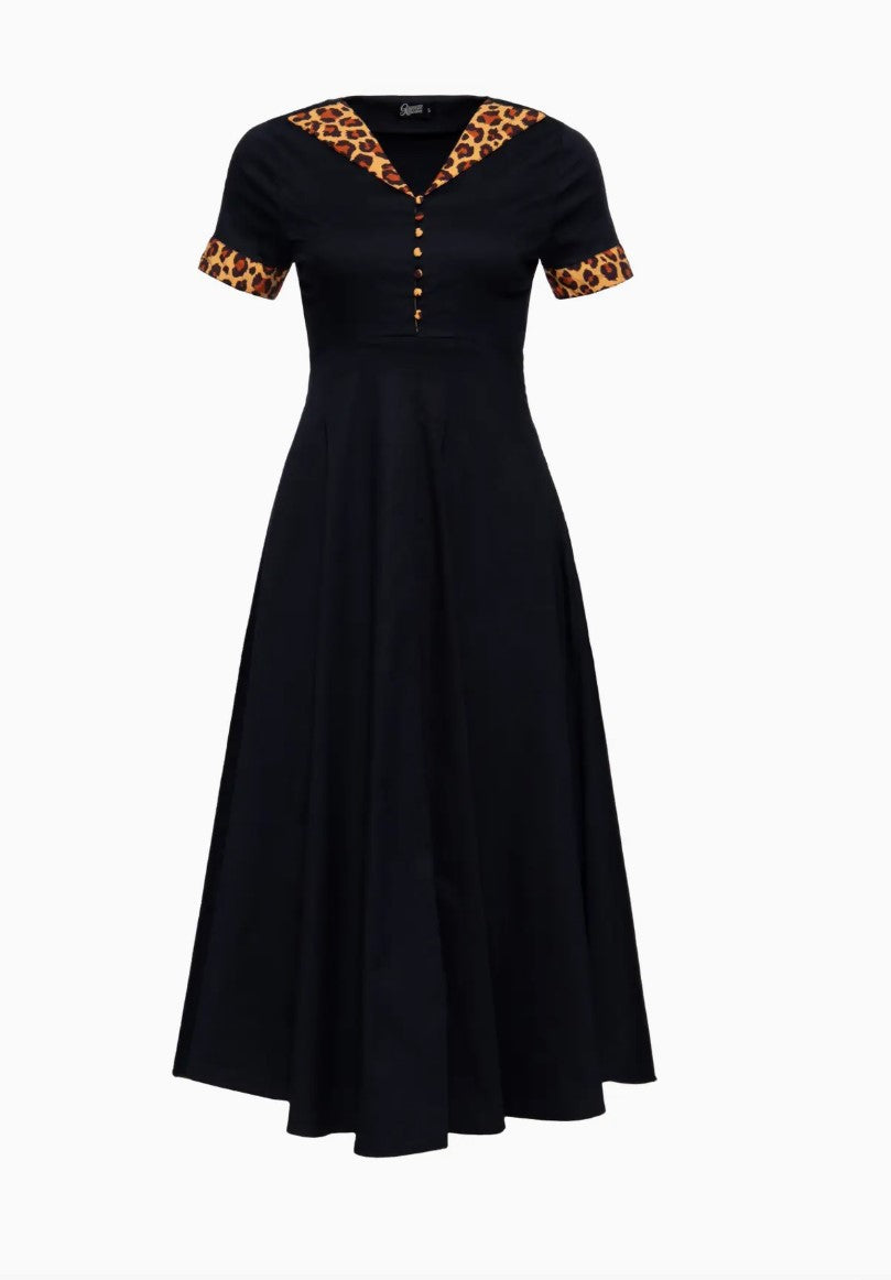 Vestido swing preto