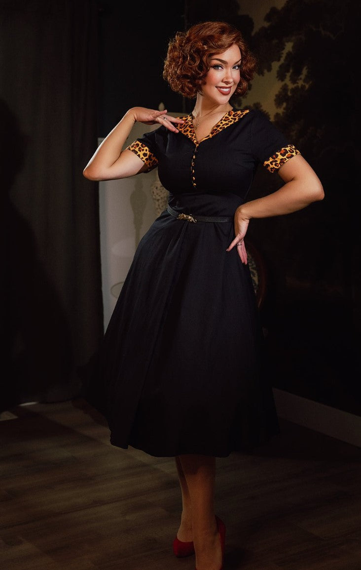 Vestido swing preto