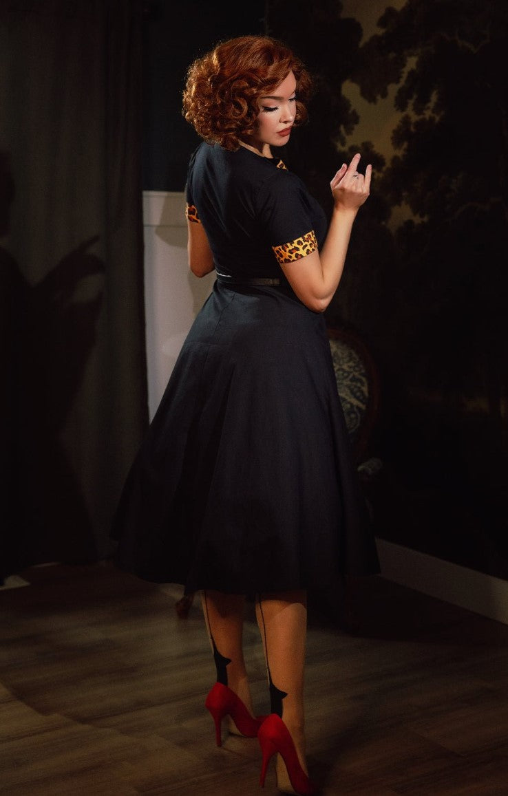 Vestido swing preto