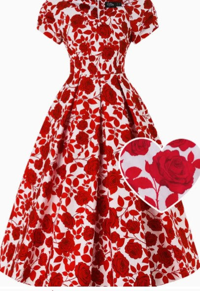 Vestido Lily Red Rose