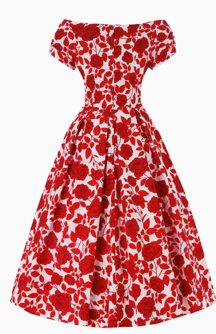 Vestido Lily Red Rose