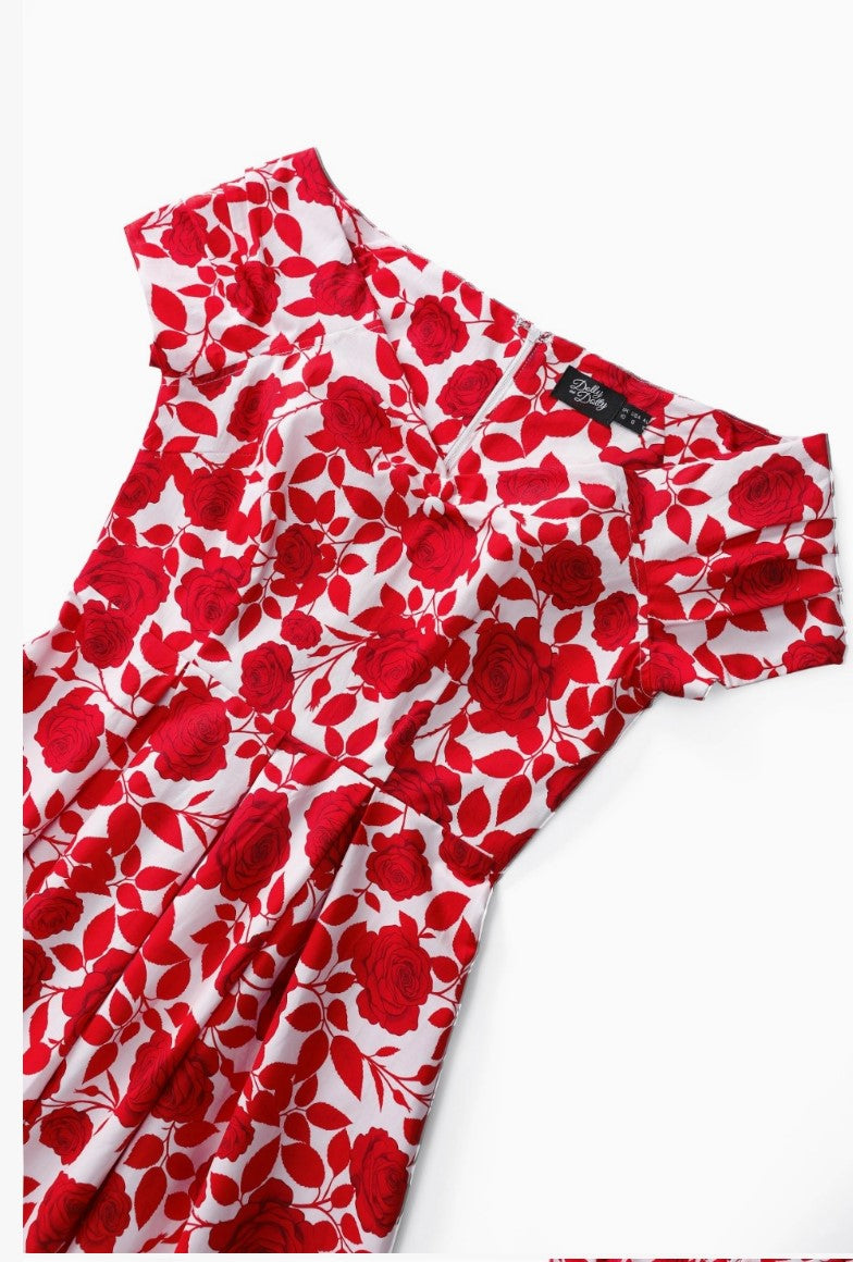 Vestido Lily Red Rose