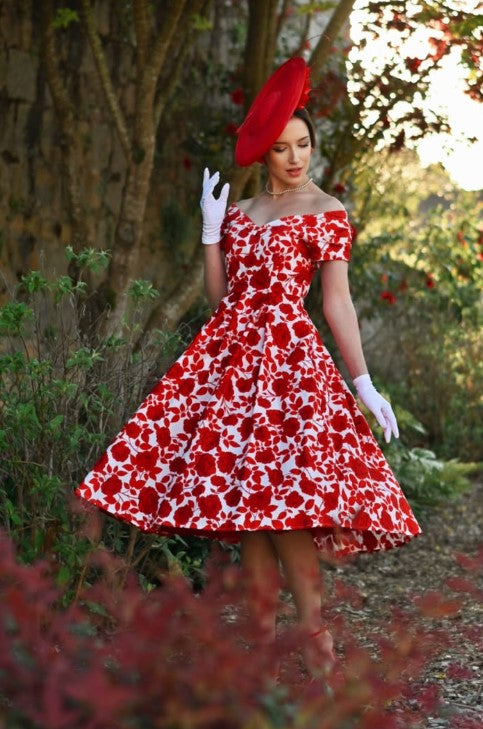 Vestido Lily Red Rose