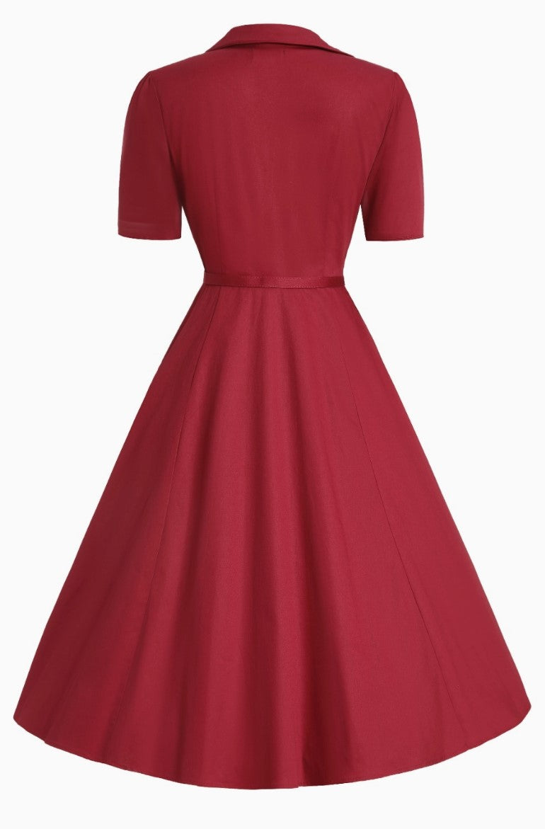 Vestido Borgonha Mabel