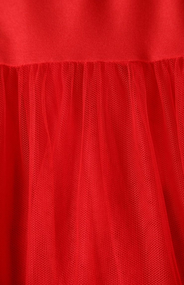 Anágua em vermelho