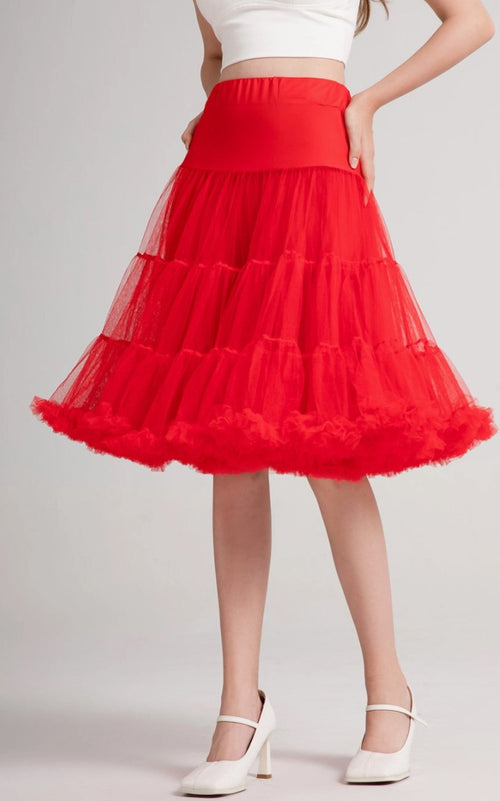 Anágua em vermelho