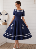 Vestido Náutico com Âncora