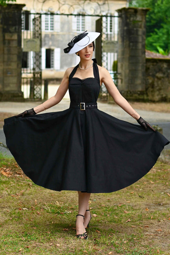 Vestido Halter preto