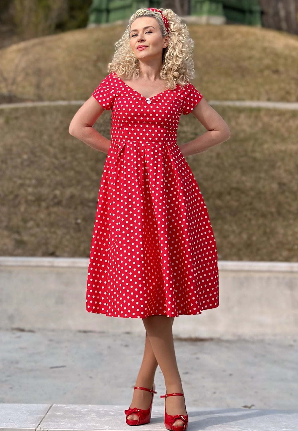 Vestido de Chá Vermelho